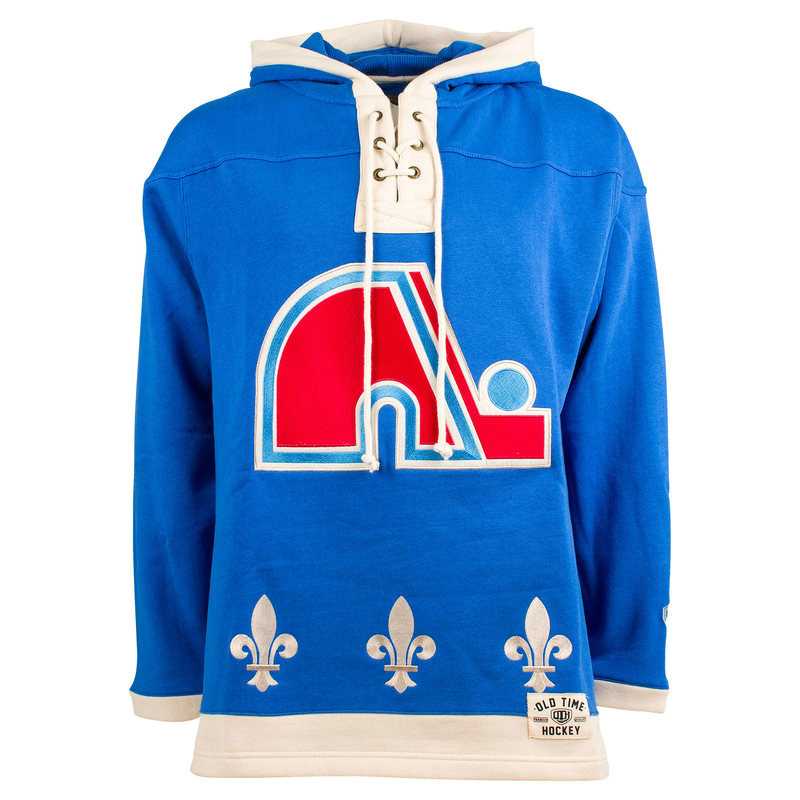Customized Men's Quebec Nordiques Any Name & Number Blue Stitched NHL Hoodie
