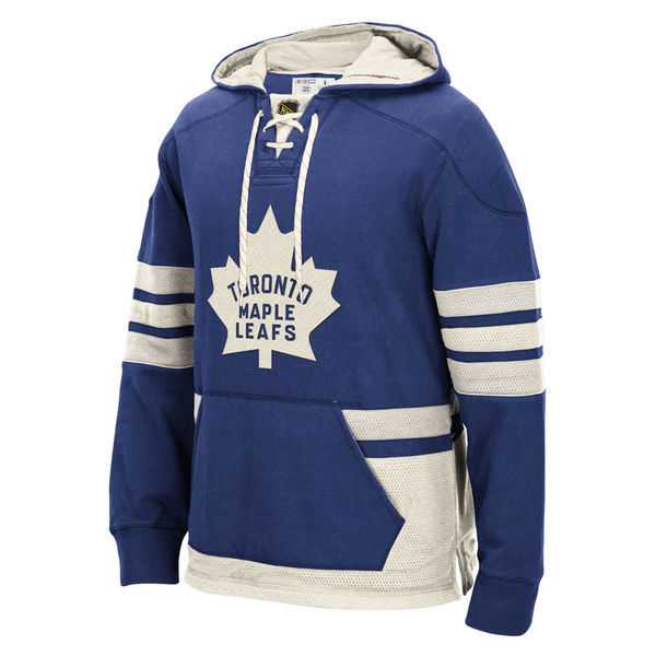 Customized Men's Toronto Maple Leafs Any Name & Number Blue-White Stitched Hoodie