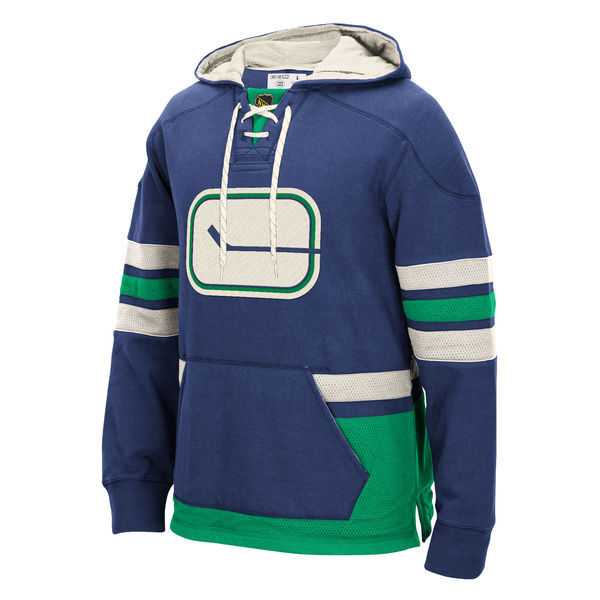 Customized Men's Winnipeg Jets Any Name & Number Blue-Green Stitched Hoodie