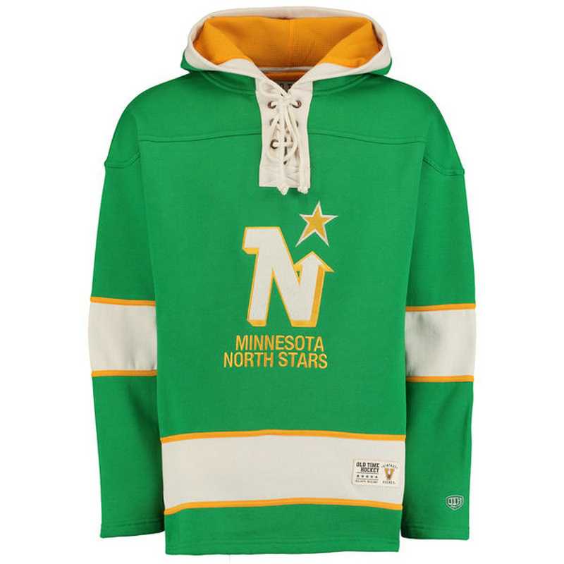 Dallas Stars Blank (No Name & Number) Green CCM Throwback Stitched NHL Hoodie WanKe