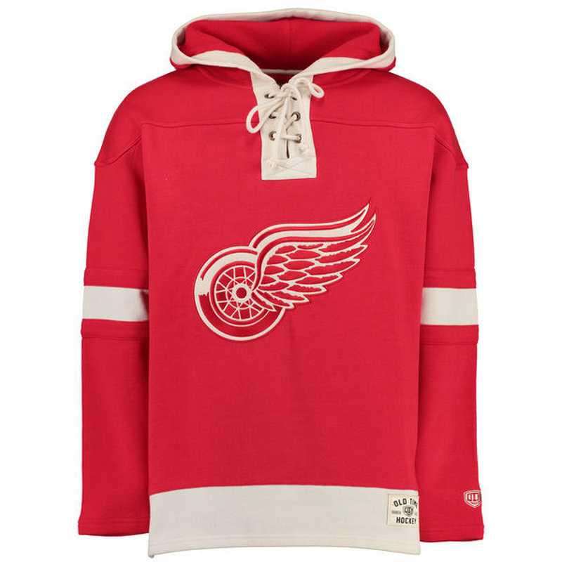 Detroit Red Wings Blank (No Name & Number) Red Stitched NHL Hoodie WanKe