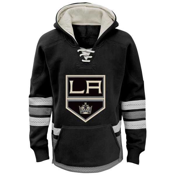 Los Angeles Kings Blank (No Name & Number) New Black Stitched NHL Pullover Hoodie WanKe