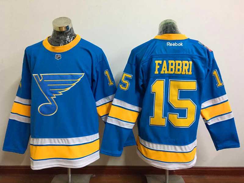 St. Louis Blues #15 Robby Fabbri Light Blue 2017 Winter Classic Stitched NHL Jersey