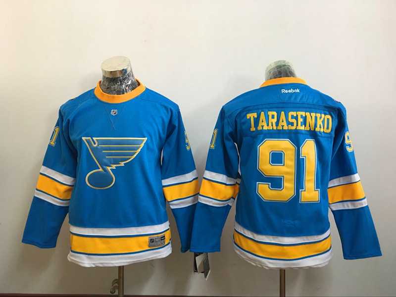 Youth St. Louis Blues #91 Vladimir Tarasenko Light Blue 2017 Winter Classic Stitched NHL Jersey