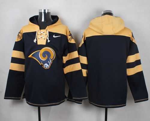 Men Nike St. Louis Rams Customized Navy Blue Stitched NFL Hoodie