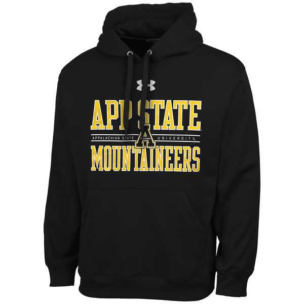 Men's Appalachian State Mountaineers Under Armour Performance Hoodie - Black