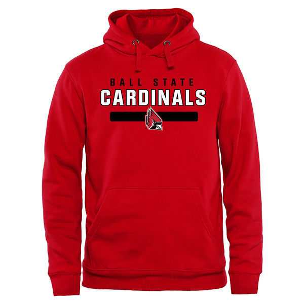 Men's Ball State Cardinals Team Strong Pullover Hoodie - Red