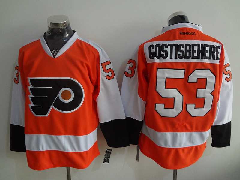 Philadelphia Flyers #53 Gostisbehere Orange Stitched Jersey