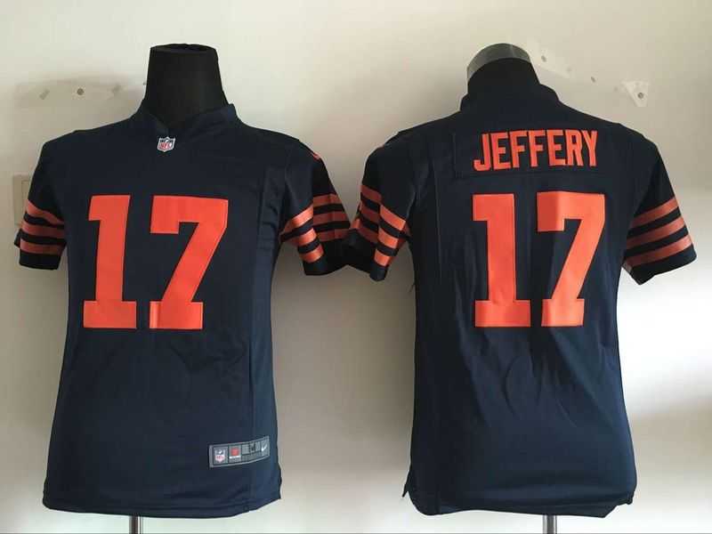 Youth Nike Chicago Bears #17 Alshon Jeffery Blue With Orange Game Jersey