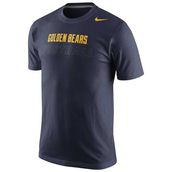 Cal Bears Nike Football Practice Training Day WEM T-Shirt-Navy Blue