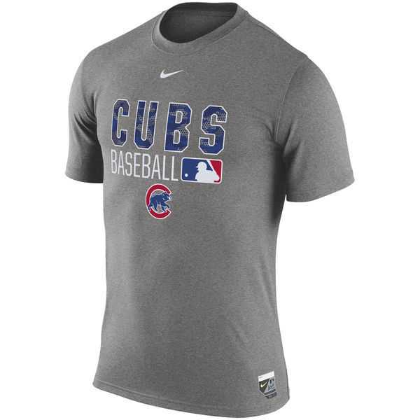 Chicago Cubs Nike 2016 AC Legend Team Issue 1.6 WEM T-Shirt - Gray