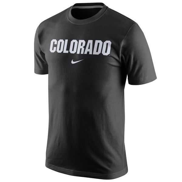 Colorado Buffaloes Nike College Wordmark WEM T-Shirt - Black