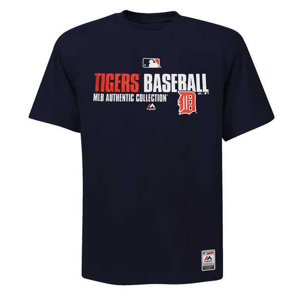 Detroit Tigers Majestic Team Favorite Big x26 Tall WEM T-Shirt - Navy Blue