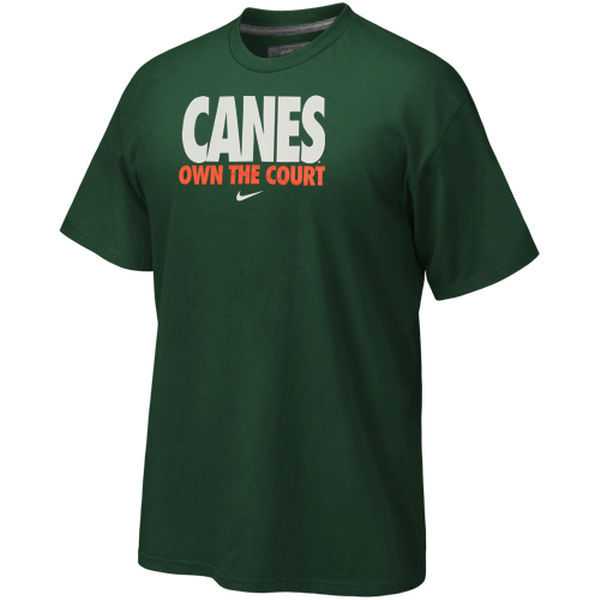Miami Hurricanes Nike Verbiage WEM T-Shirt - Green