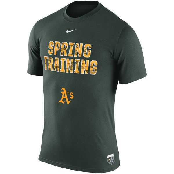 Oakland Athletics Nike 2016 Collection Legend Team Issue Spring Training Performance WEM T-Shirt - Green