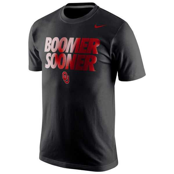 Oklahoma Sooners Nike College Local Cotton WEM T-Shirt - Black