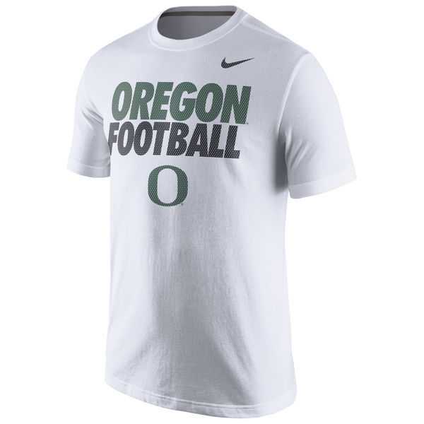 Oregon Ducks Nike Practice WEM T-Shirt - White