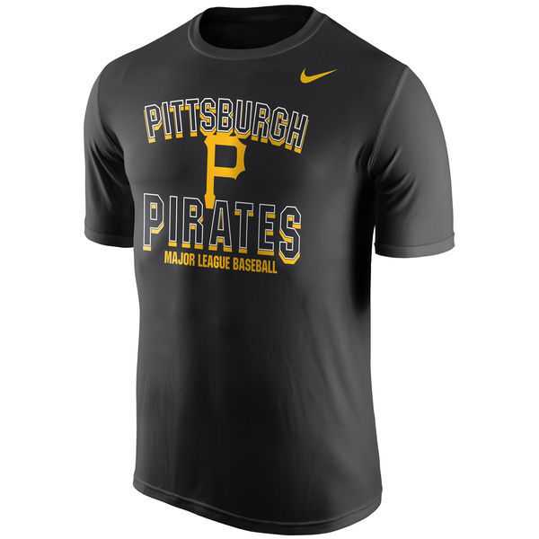 Pittsburgh Pirates Nike Cooperstown Collection Legend Team Issue Performance WEM T-Shirt - Black