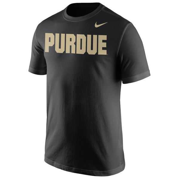 Purdue Boilermakers Nike Wordmark WEM T-Shirt - Black