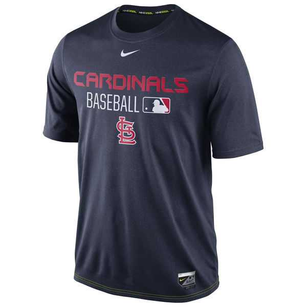 St. Louis Cardinals Nike Legend Team Issue Performance WEM T-Shirt - Navy Blue