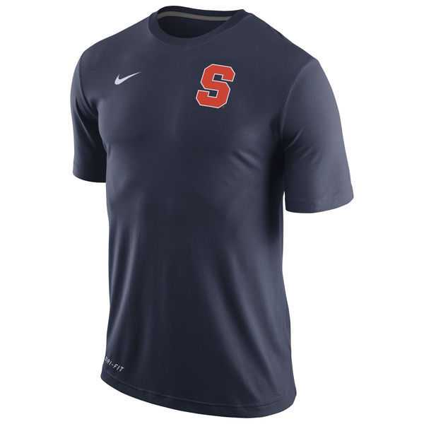 Syracuse Orange Nike Stadium Dri-FIT Touch WEM Top - Navy Blue