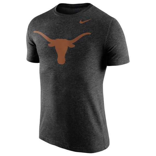 Texas Longhorns Nike Logo Plus Tri-Blend WEM T-Shirt - Heather Black