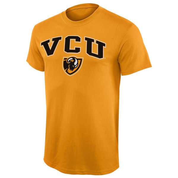 VCU Rams Arch Over Logo WEM T-Shirt - Gold