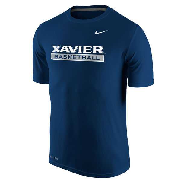 Xavier Musketeers Nike Basketball Legend Practice Performance WEM T-Shirt - Blue