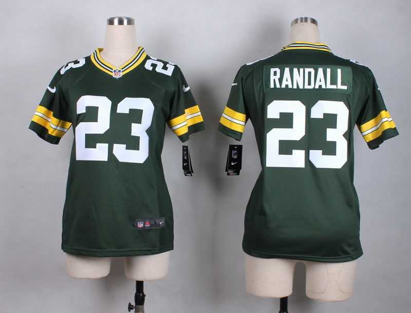Glued Women Nike Green Bay Packers #23 Randall Green Team Color Game Jersey WEM