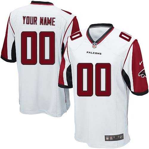 Youth Nike Atlanta Falcons Customized White Team Color Stitched NFL Game Jersey