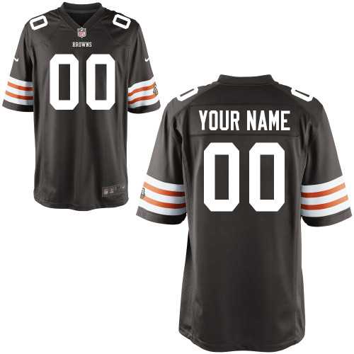 Youth Nike Cleveland Browns Customized Brown Team Color Stitched NFL Game Jersey