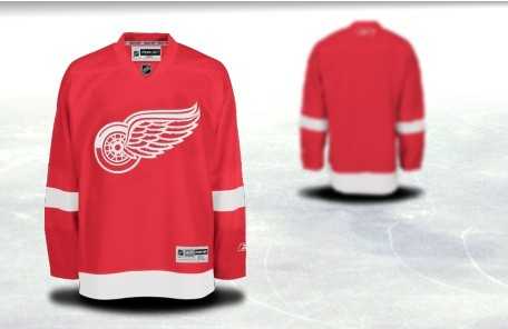 Men Detroit Red Wings Customized Red Stitched Hockey Jersey