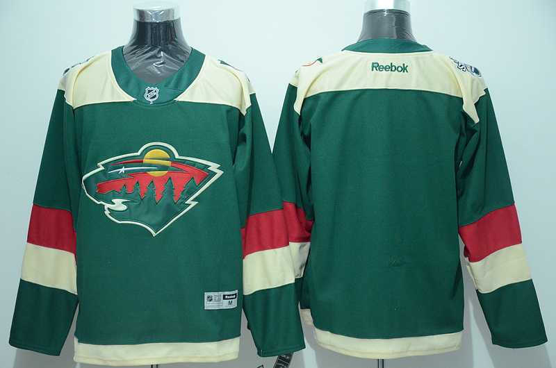 Men Minnesota Wild Customized Green Stadium Series Stitched Hockey Jersey