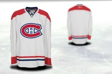 Men Montreal Canadiens Customized White Throwback CCM Stitched Hockey Jersey