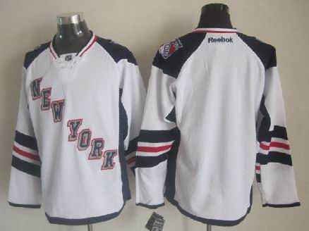Men New York Rangers Customized Stadium Series White Stitched Hockey Jersey