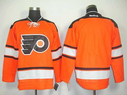 Men Philadelphia Flyers Customized Winter Classic Orange Stitched Hockey Jersey
