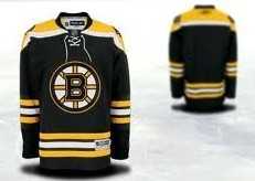 Youth Boston Bruins Customized Black Stitched Hockey Jersey