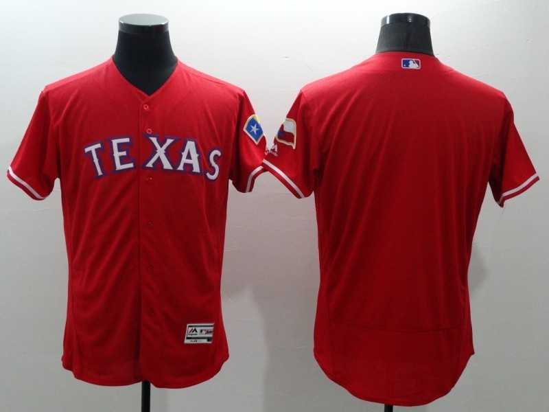 Texas Rangers Customized Men's Red Flexbase Collection Stitched Baseball Jersey