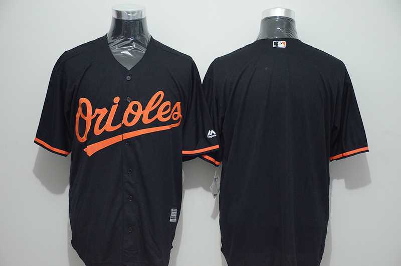 Baltimore Orioles Customized Men's Black New Cool Base Stitched Baseball Jersey