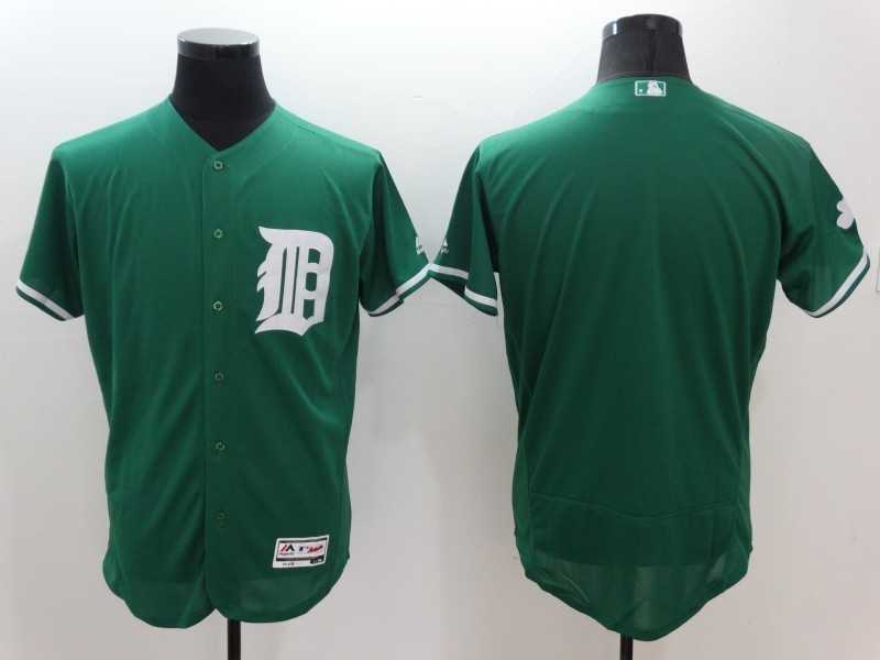 Detroit Tigers Customized Men's Green Celtic Flexbase Collection Stitched Baseball Jersey