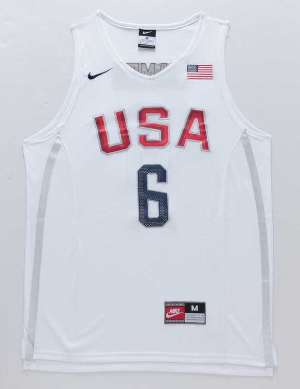 Nike 2016 Team USA #6 James White Stitched NBA Jersey