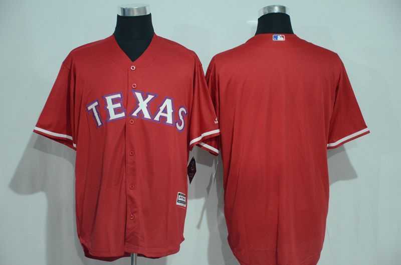 Texas Rangers Customized Men's Red New Cool Base Stitched Baseball Jersey