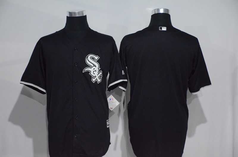 Chicago White Sox Customized Men's Black New Cool Base Stitched Baseball Jersey
