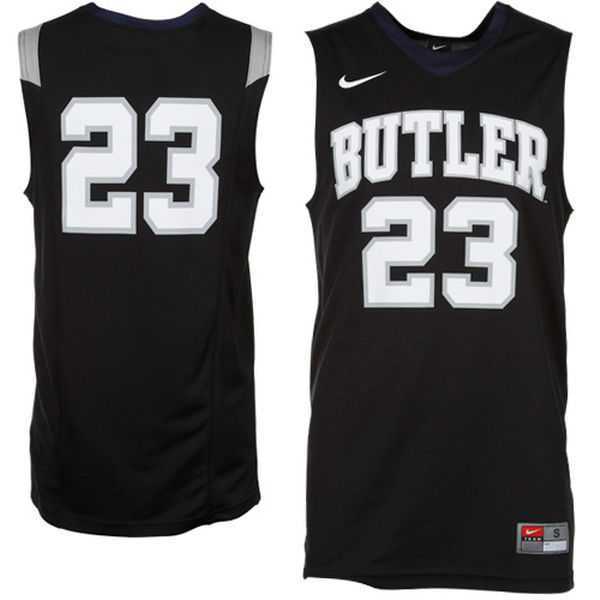 Printed Nike Butler Bulldogs #23 Replica Basketball Navy Blue Tank Top Jersey