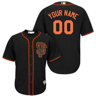 San Francisco Giants Customized Black Men's New Cool Base Stitched MLB Jersey