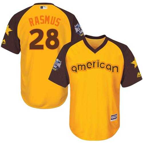 Youth Houston Astros #28 Colby Rasmus Gold 2016 All Star American League Stitched Baseball Jersey
