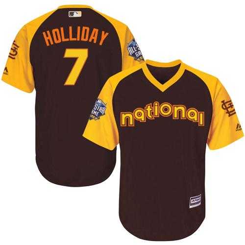 Youth St. Louis Cardinals #7 Matt Holliday Brown 2016 All Star National League Stitched Baseball Jersey