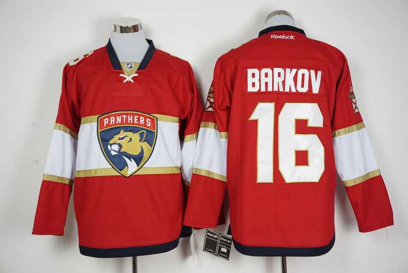 Florida Panthers #16 Aleksander Barkov 2016 Red Stitched NHL Jersey