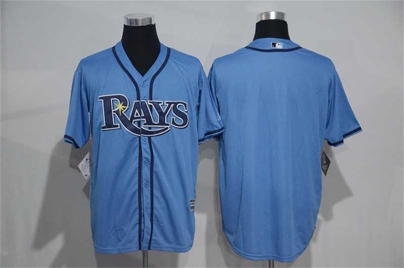 Tampa Bay Rays Customized Men's Light Blue New Cool Base Stitched Baseball Jersey
