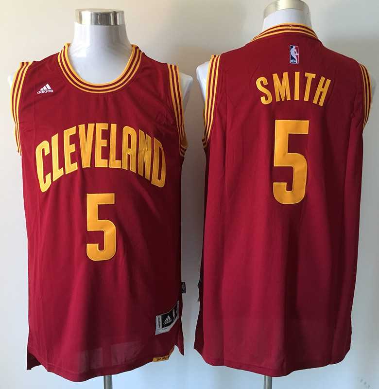 Cleveland Cavaliers #5 J.R. Smith Red Revolution 30 Swingman Stitched Jersey